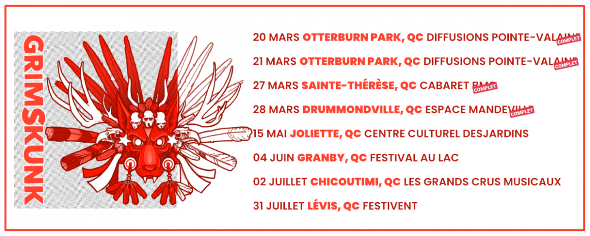 Grimskunk / Tournée Québec / 2025-2026