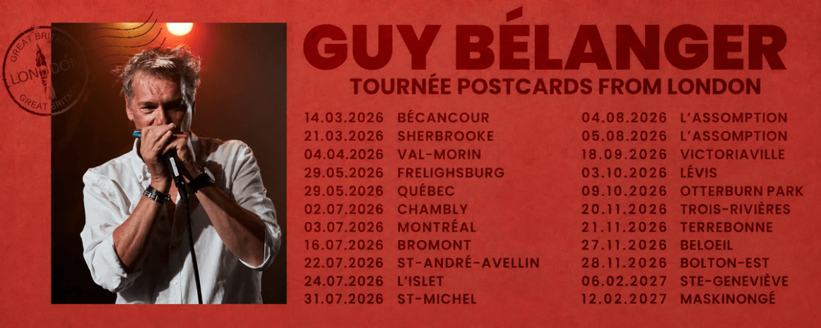 Guy Bélanger / Tournée Québec 2025-2026