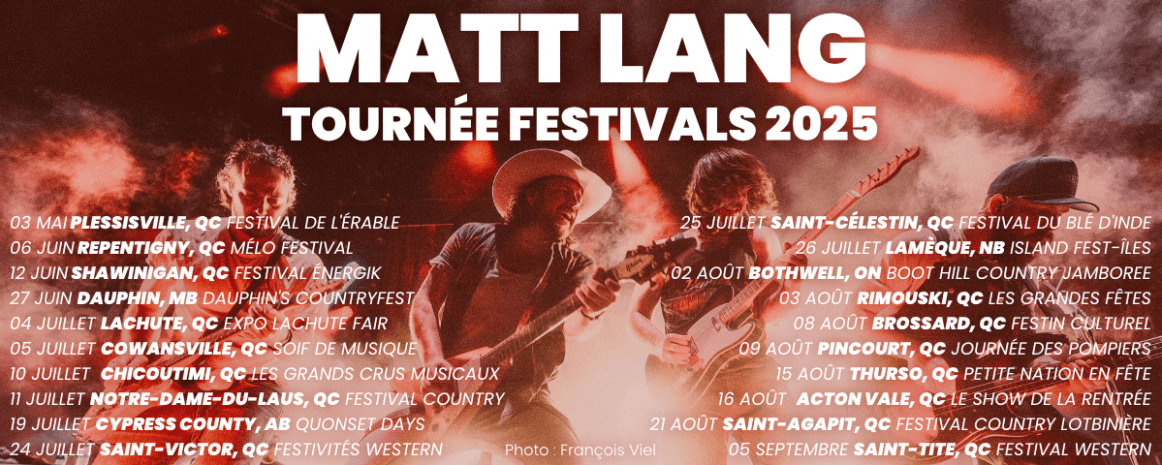 Matt Lang / Festivals 2025