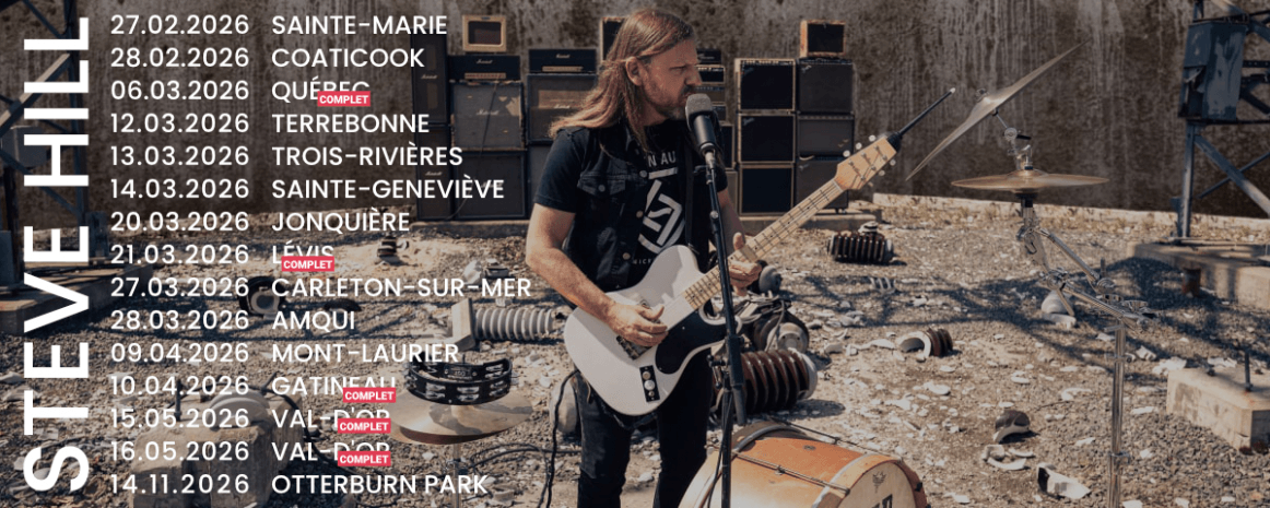 Steve Hill / Tournée Québec / 2026