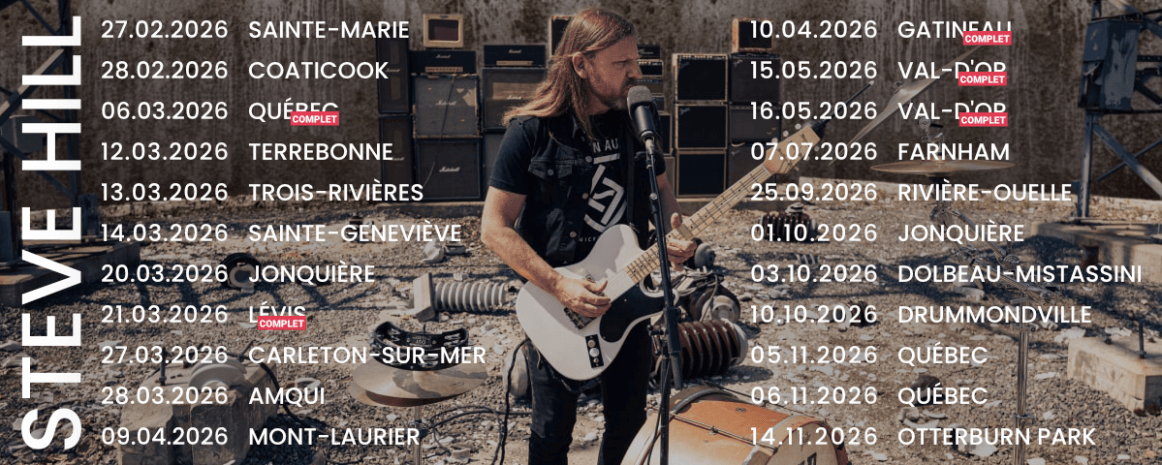 Steve Hill / Tournée Québec / 2026