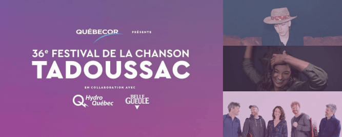 Hubert Lenoir,&nbsp;Sara Dufour et&nbsp;Mes A&iuml;eux au Festival de la Chanson de Tadoussac
