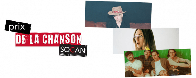 Hubert Lenoir,&nbsp;Lydia K&eacute;pinski et&nbsp;Choses Sauvages nomm&eacute;s au Prix de la Chanson SOCAN