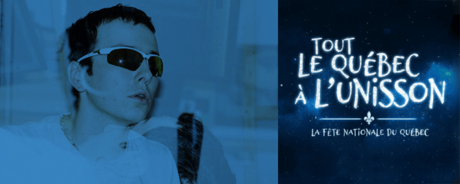 Hubert Lenoir au Grand spectacle de la F&ecirc;te Nationale du Qu&eacute;bec