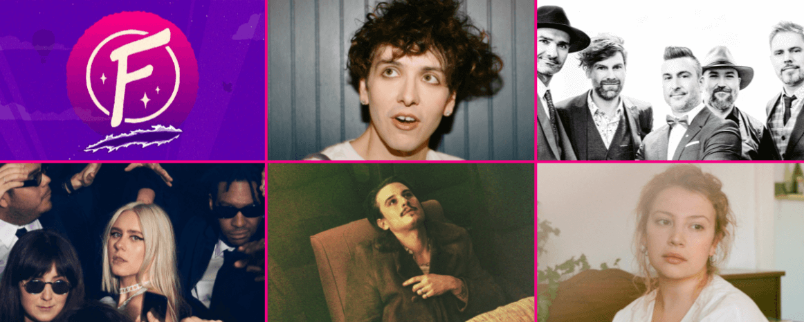 Hubert Lenoir, Salebarbes, Lydia Képinski, Elliot Maginot et Lysandre au Festif!