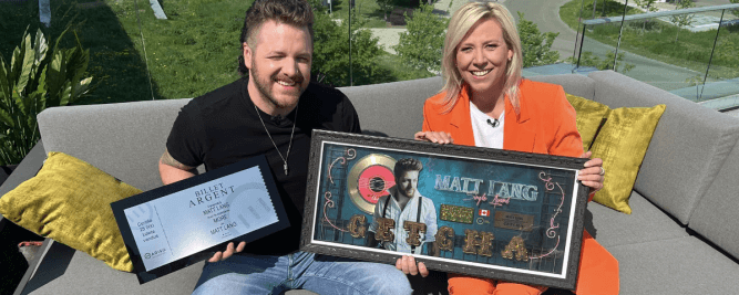 Un billet d&rsquo;argent, un single or et un nouvel album pour Matt Lang