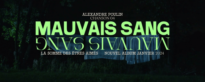Alexandre Poulin pr&eacute;sente un deuxi&egrave;me extrait de son nouvel album