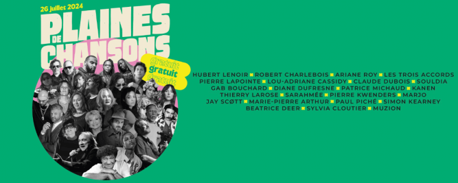 Hubert Lenoir &agrave; l&rsquo;affiche du spectacle Plaines de chansons