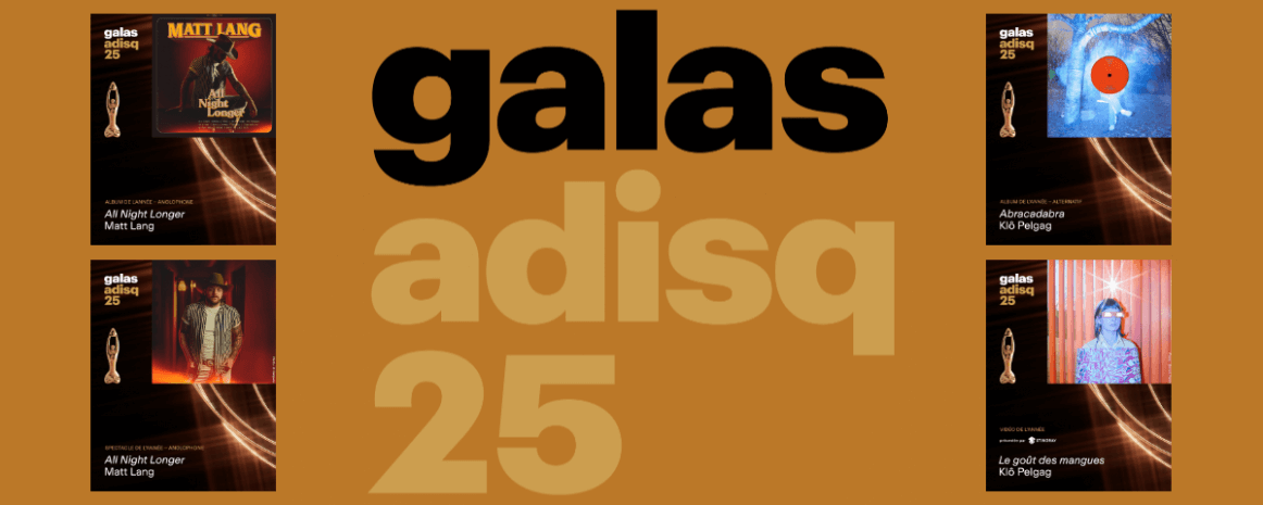 Matt Lang et Kl&ocirc; Pelgag s&rsquo;illustrent au Premier Gala ADISQ 2025